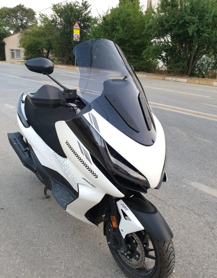 MOTOCAM Zontes ZT 250 T-E Ön Cam 2023-2026 Model 73cm Füme Renkli 4mm