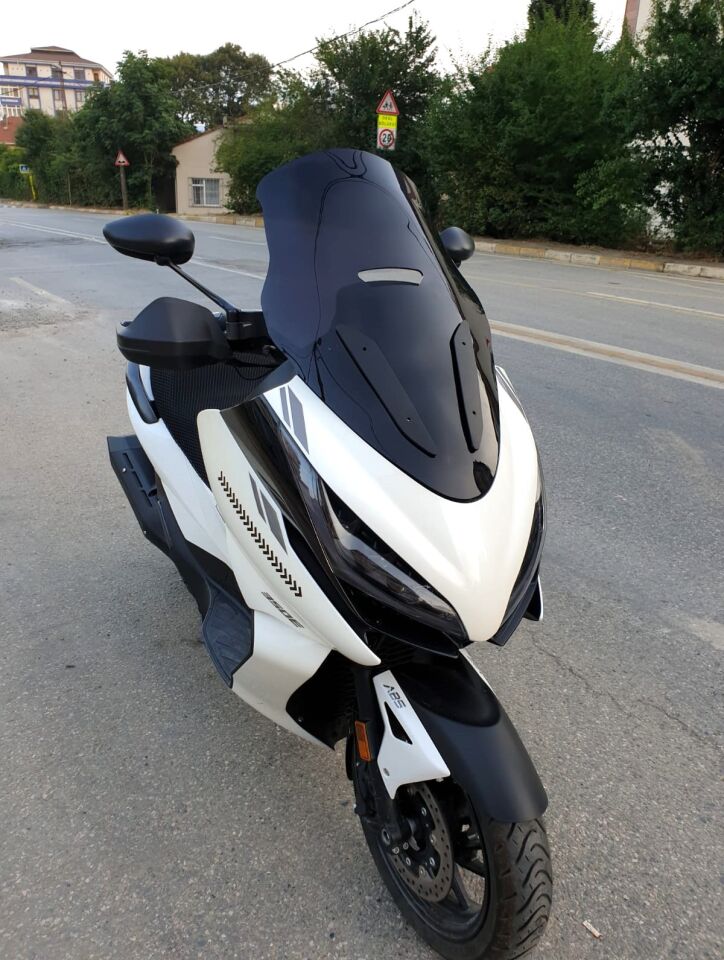 MOTOCAM Zontes ZT 250 T-E Ön Cam 2023-2026 Model 73cm Siyah Renkli 4mm