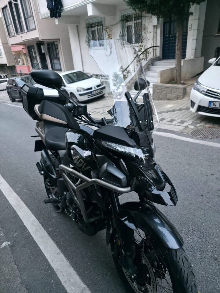 MOTOCAM Zontes ZT 350 T2 Ön Cam 2025-2026 Model 55cm Füme Renkli 3mm