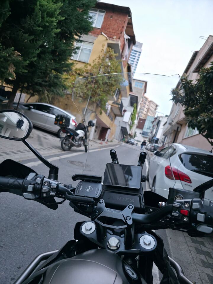 MOTOCAM Zontes ZT 350 T2 Ön Cam 2025-2026 Model 55cm Füme Renkli 3mm