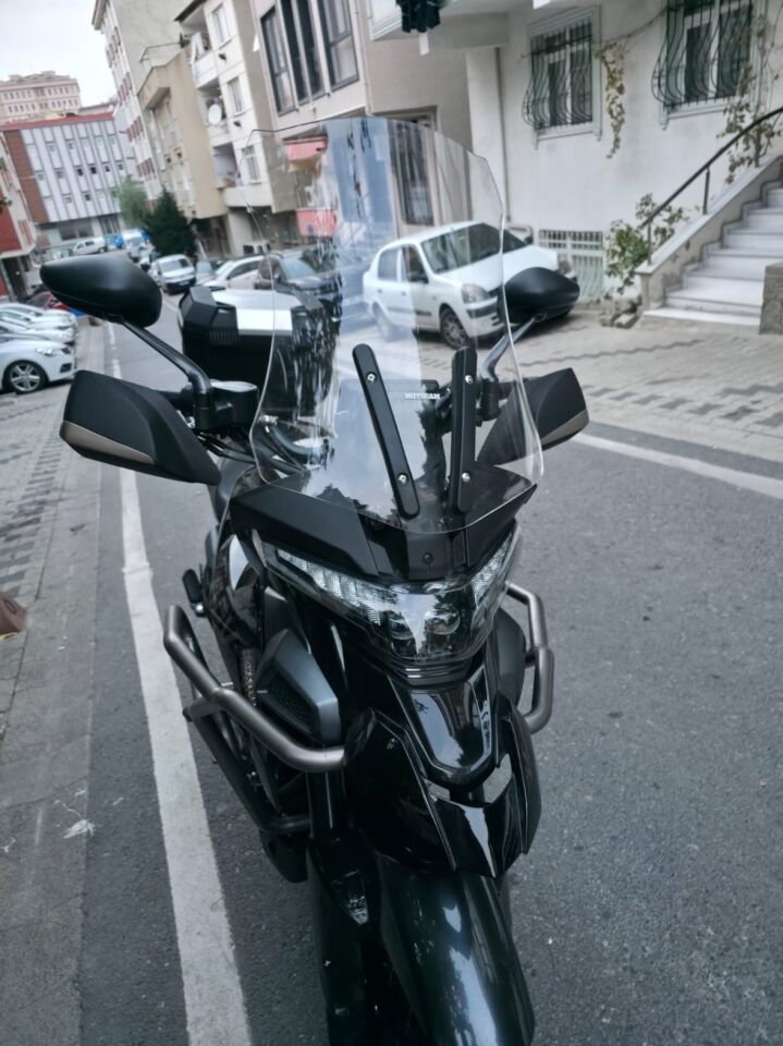 MOTOCAM Zontes ZT 350 T2 Ön Cam 2025-2026 Model 55cm Füme Renkli 3mm