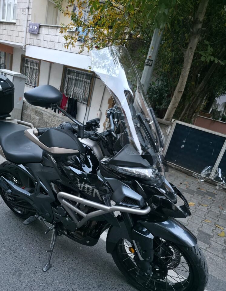 MOTOCAM Zontes ZT 350 T2 Ön Cam 2025-2026 Model 55cm Füme Renkli 3mm