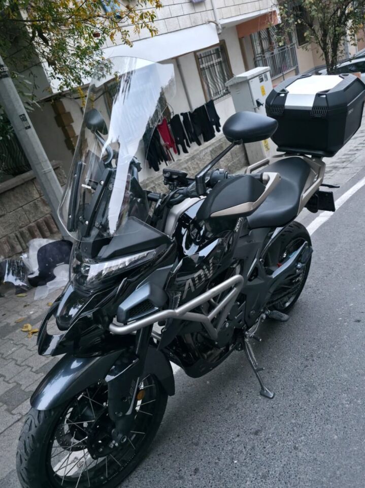 MOTOCAM Zontes ZT 350 T2 Ön Cam 2025-2026 Model 55cm Füme Renkli 3mm