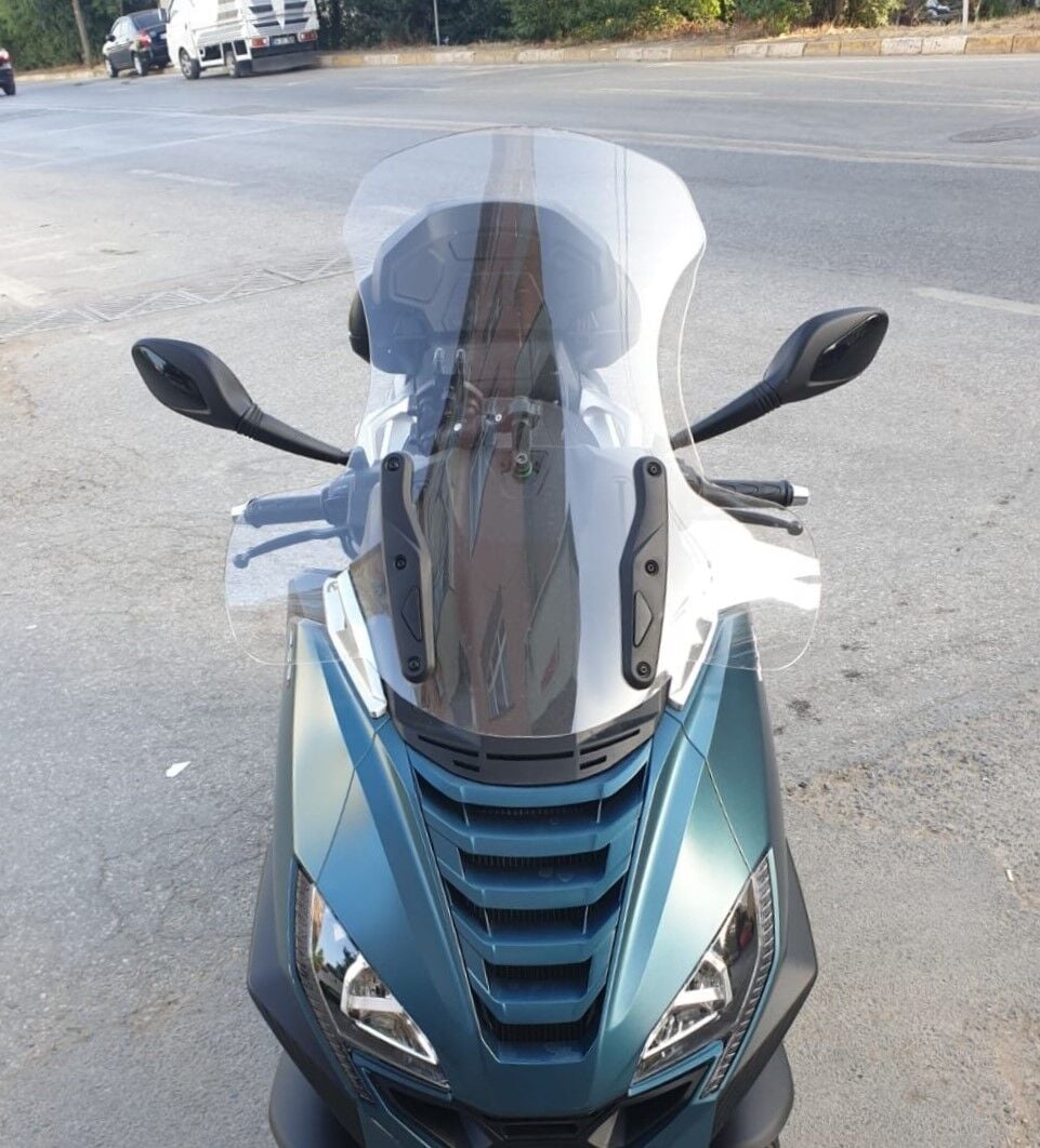 MOTOCAM Peugeot Metropolis 400 Ön Cam 2021-2026 Model 68cm Şeffaf Renkli 4mm