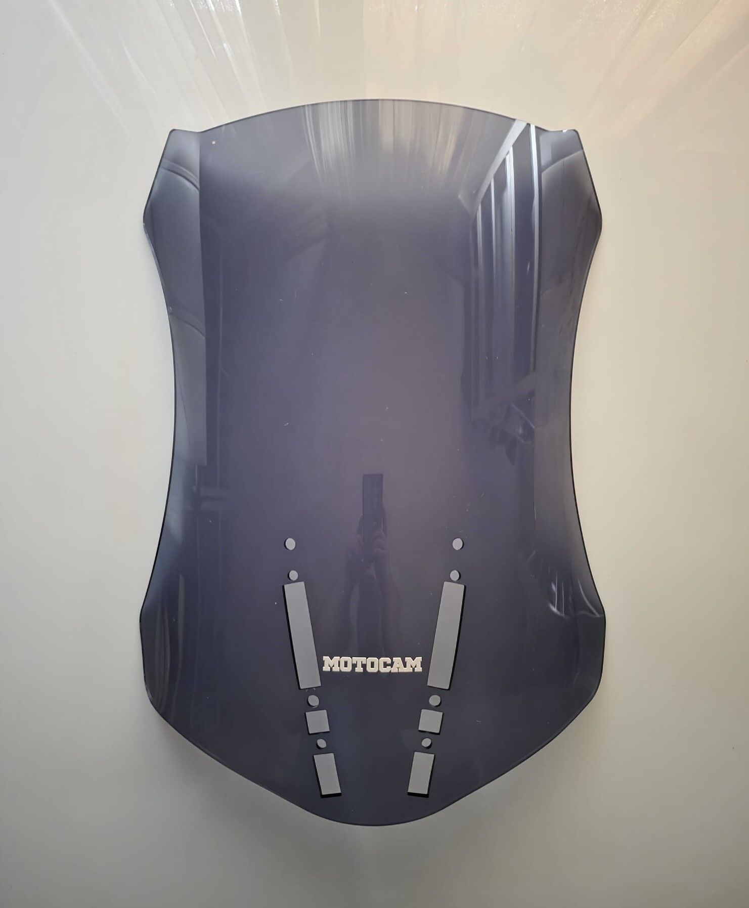 MOTOCAM Zontes ZT 350 T2 Ön Cam 2025-2026 Model 55cm Siyah Renkli 3mm