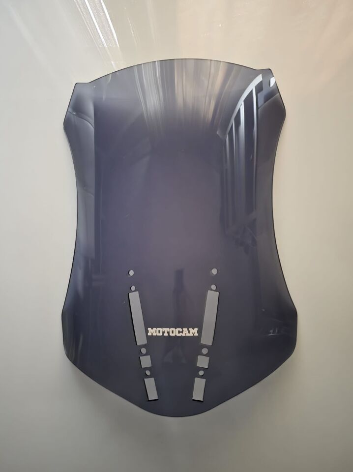 MOTOCAM Zontes ZT 350 T2 Ön Cam 2025-2026 Model 55cm Füme Renkli 3mm