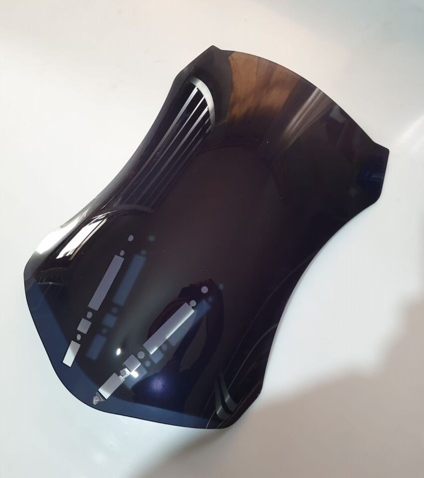 MOTOCAM Zontes ZT 350 T2 Ön Cam 2025-2026 Model 55cm Siyah Renkli 3mm