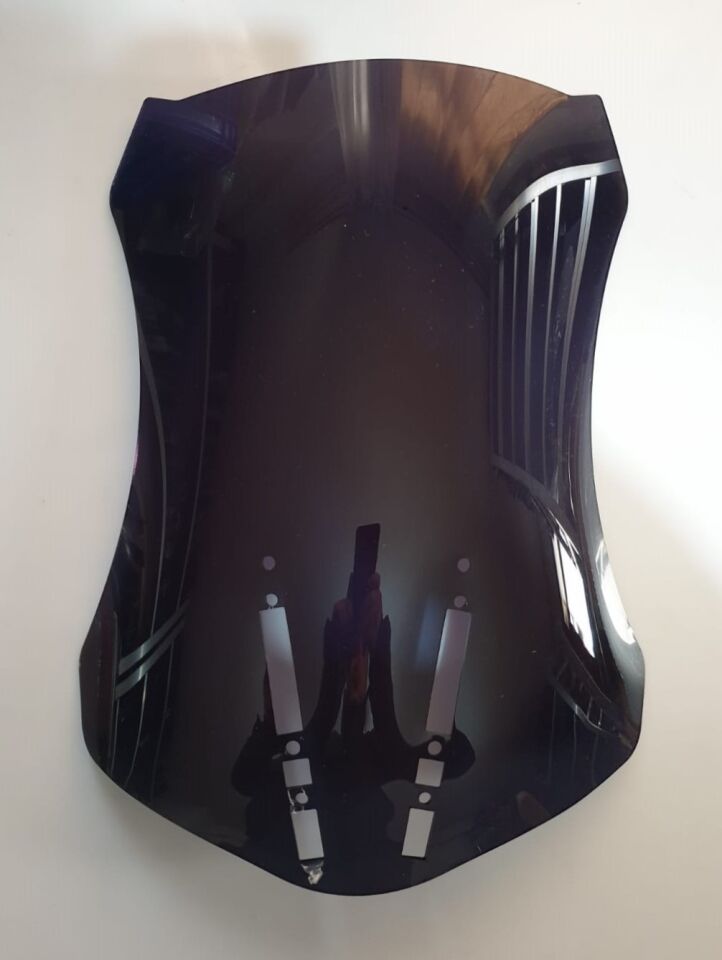 MOTOCAM Zontes ZT 350 T2 Ön Cam 2025-2026 Model 55cm Siyah Renkli 3mm