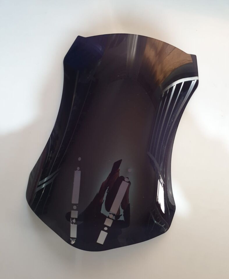 MOTOCAM Zontes ZT 350 T2 Ön Cam 2025-2026 Model 55cm Şeffaf Renkli 3mm