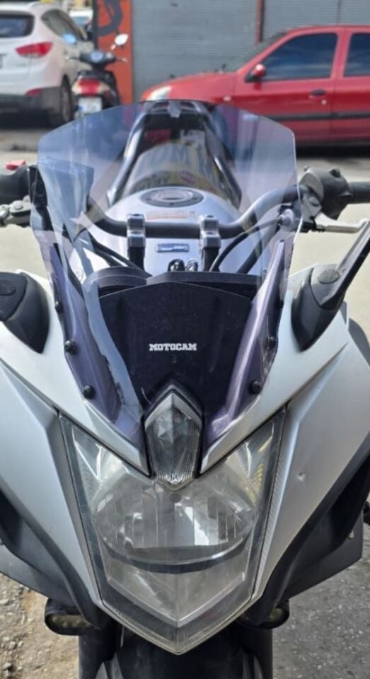 MOTOCAM Yamaha XJ6 Diversion Ön Cam 2009-2016 Model 36cm Füme Renkli 4mm