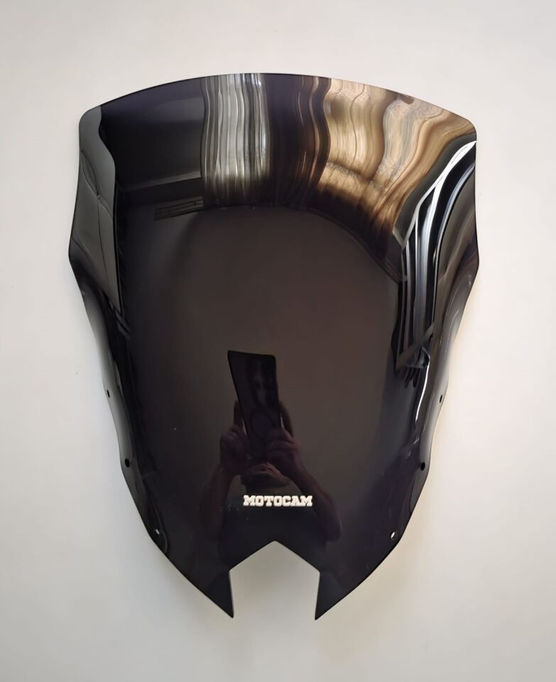 MOTOCAM Yamaha XJ6 Diversion Ön Cam 2009-2016 Model 36cm Siyah Renkli 4mm