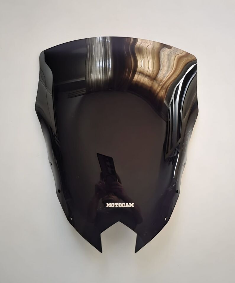 MOTOCAM Yamaha XJ6 Diversion Ön Cam 2009-2016 Model 36cm Siyah Renkli 4mm