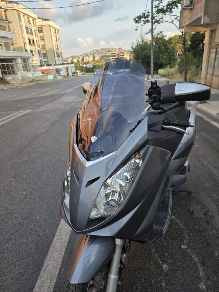 MOTOCAM Peugeot Satelis Ön Cam 2006-2014 Model 63cm Füme Renkli 4mm