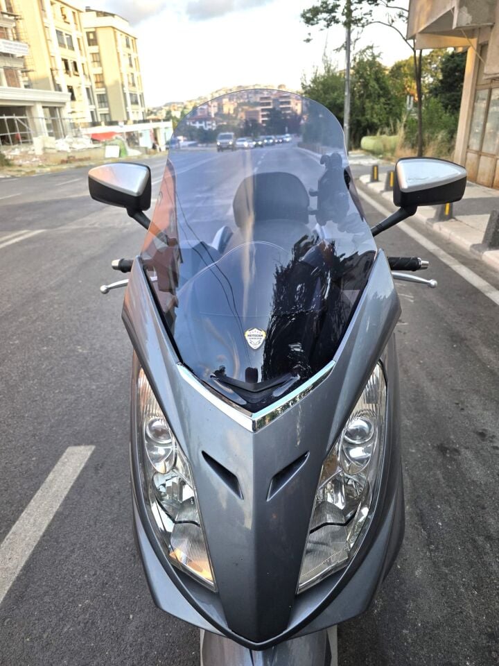 MOTOCAM Peugeot Satelis Ön Cam 2006-2014 Model 63cm Füme Renkli 4mm