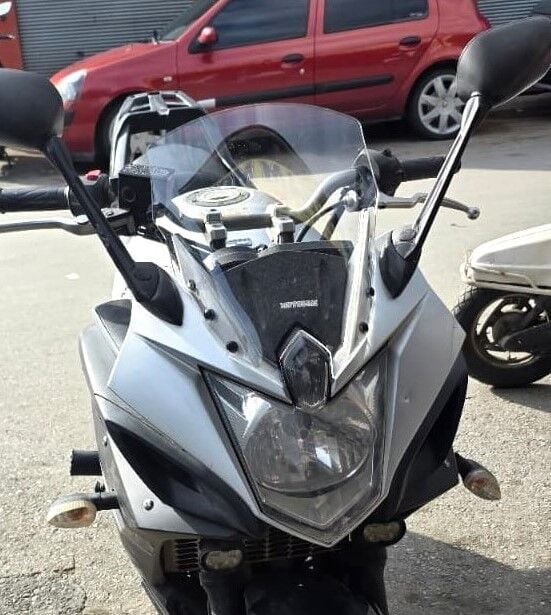 MOTOCAM Yamaha XJ6 Diversion Ön Cam 2009-2016 Model 36cm Şeffaf Renkli 4mm