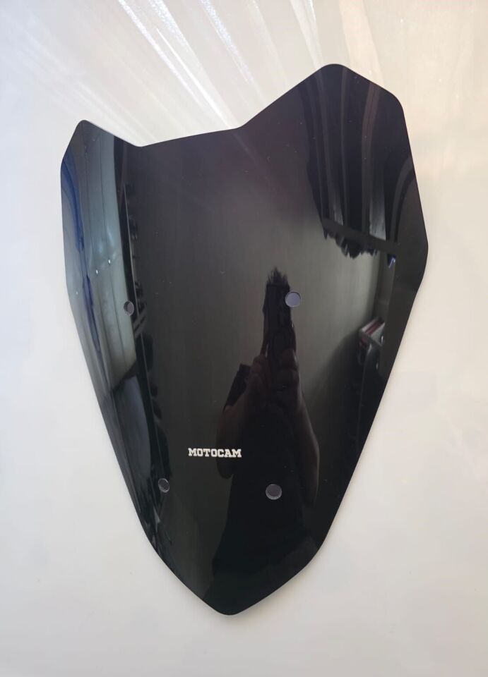 MOTOCAM Honda NC 700 750 X Ön Cam 2016-2020 Model 40cm Siyah Renkli 4mm SPORTİF