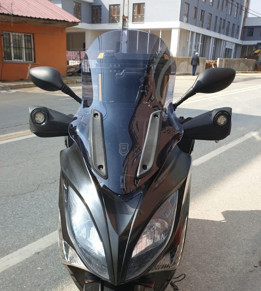 MOTOCAM Kymco Xciting 250 R Ön Cam 2010-2011 Model 72cm Füme Renkli 4mm UZUN