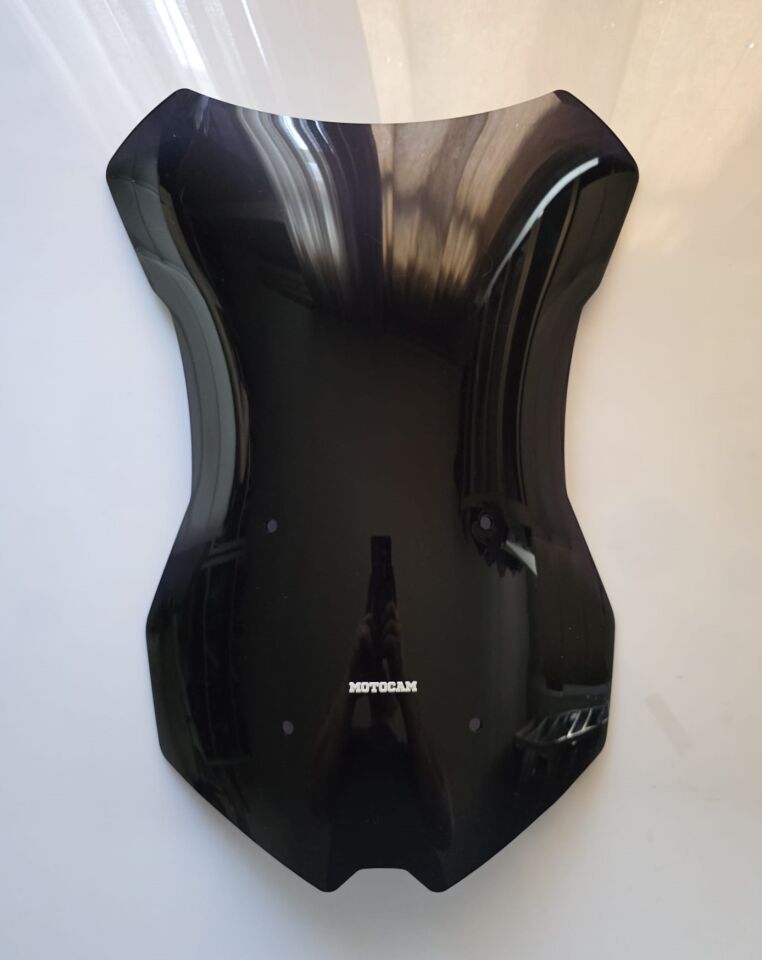 MOTOCAM KTM 1290 Super Duke GT Ön Cam 2019-2024 Model 57cm Siyah Renkli 4mm