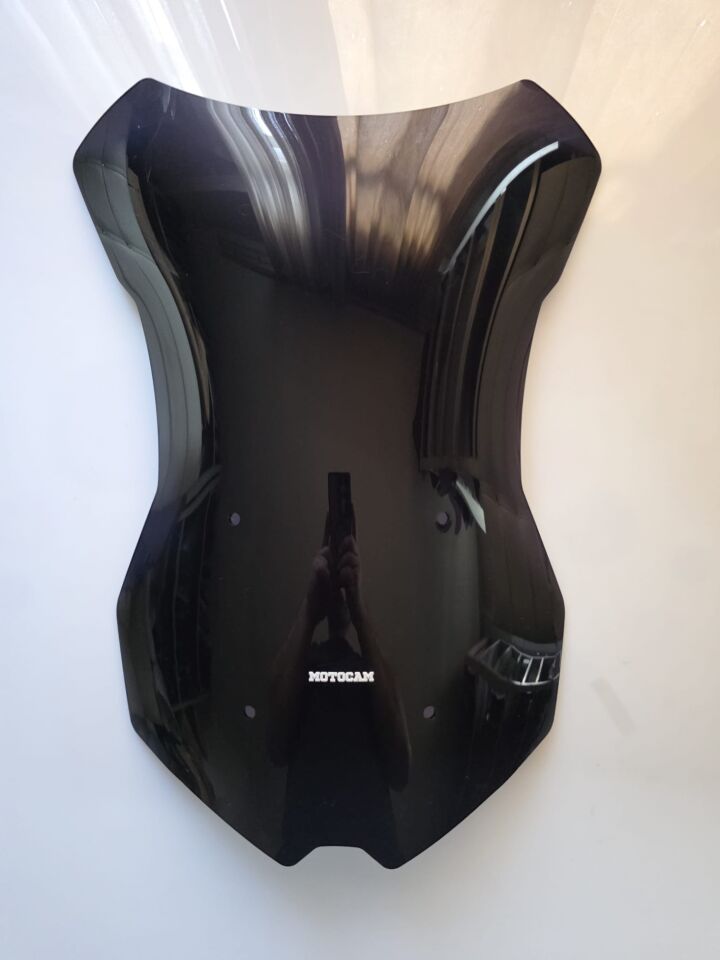 MOTOCAM KTM 1290 Super Duke GT Ön Cam 2019-2024 Model 57cm Siyah Renkli 4mm