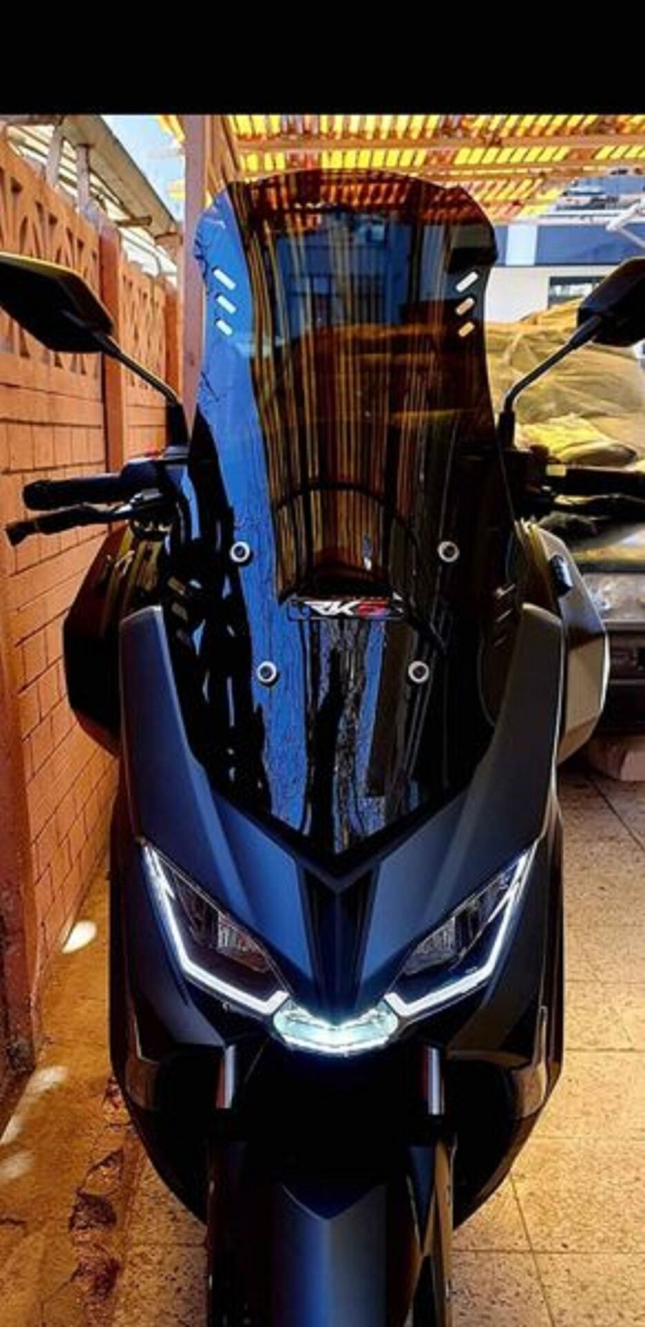 MOTOCAM RKS Grace 202 Ön Cam 2022-2026 Model 55cm Siyah Renkli 4mm KISA