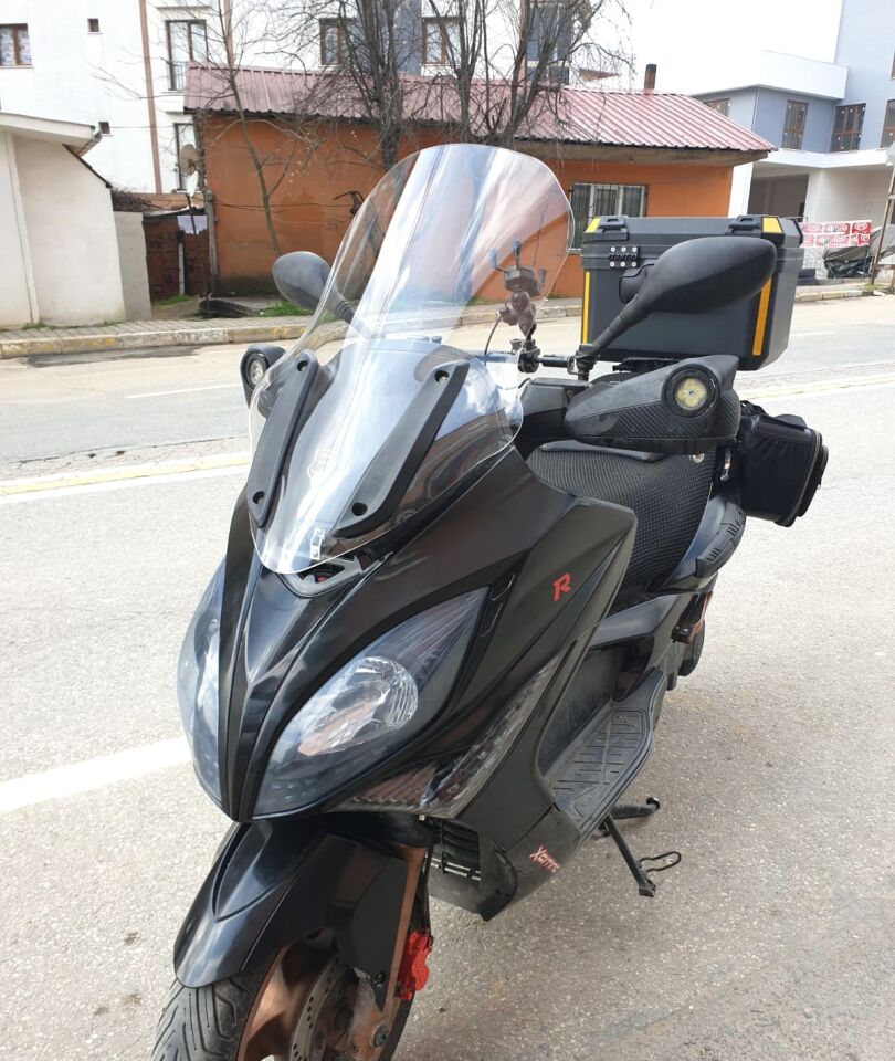 MOTOCAM Kymco Xciting 250 R Ön Cam 2010-2011 Model 72cm Şeffaf Renkli 4mm UZUN