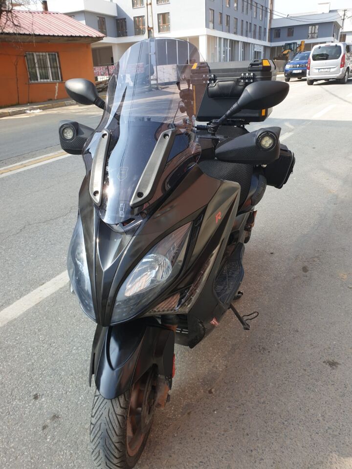 MOTOCAM Kymco Xciting 400 İ Ön Cam 2008-2017 Model 72cm Füme Renkli 4mm UZUN