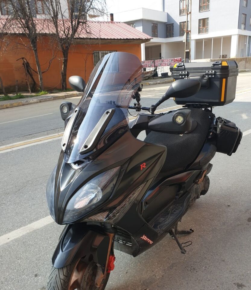 MOTOCAM Kymco Xciting 400 İ Ön Cam 2008-2017 Model 72cm Füme Renkli 4mm UZUN