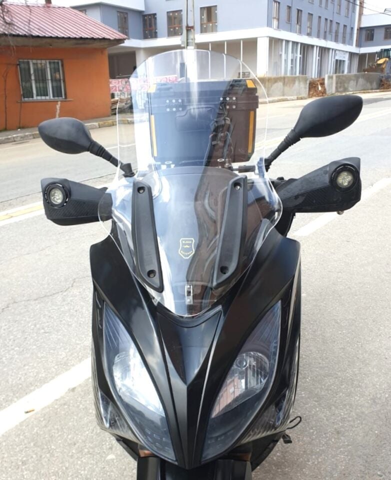 MOTOCAM Kymco Xciting 400 İ Ön Cam 2008-2017 Model 72cm Şeffaf Renkli 4mm UZUN