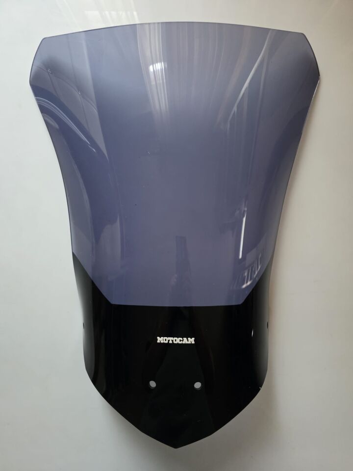 MOTOCAM Falcon Strong 377 Ön Cam 2025-2026 Model 53cm Füme Renkli 4mm