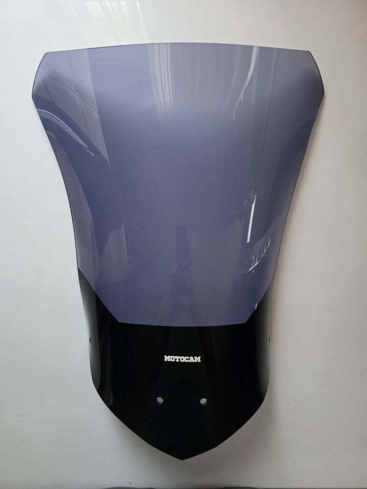 MOTOCAM Falcon Strong 377 Ön Cam 2025-2026 Model 53cm Füme Renkli 4mm