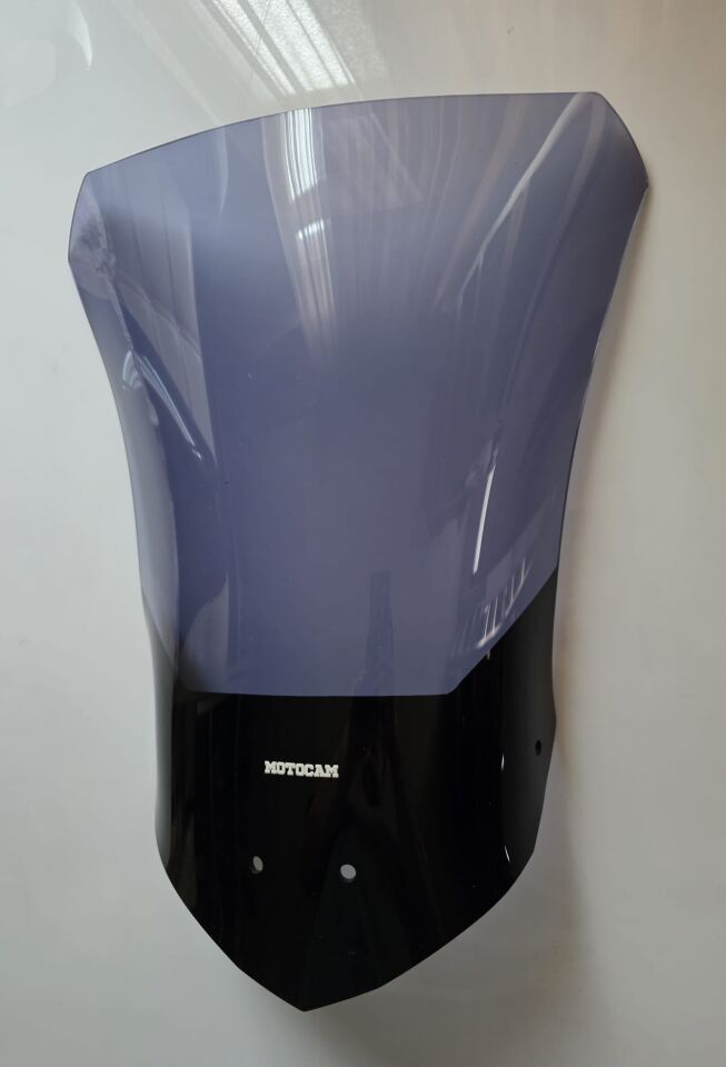 MOTOCAM Falcon Strong 377 Ön Cam 2025-2026 Model 53cm Füme Renkli 4mm