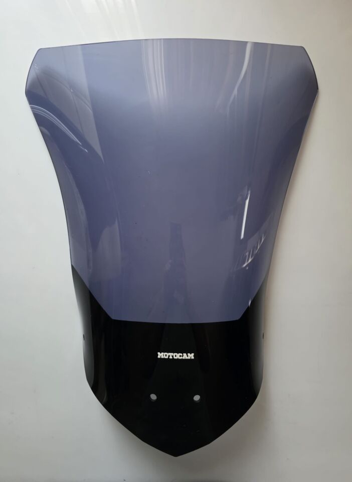 MOTOCAM Falcon Strong 377 Ön Cam 2025-2026 Model 53cm Füme Renkli 4mm