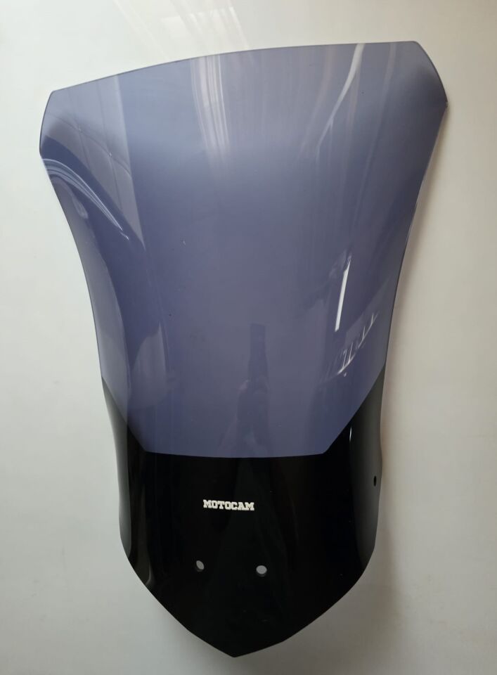 MOTOCAM Falcon Strong 377 Ön Cam 2025-2026 Model 53cm Füme Renkli 4mm