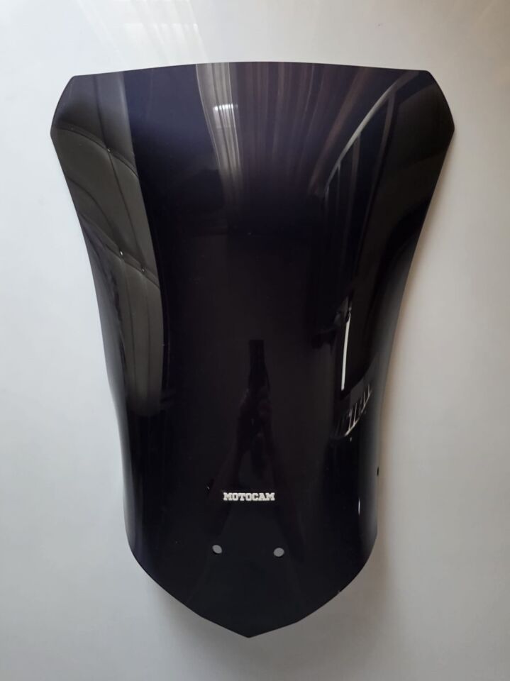 MOTOCAM Falcon Strong 377 Ön Cam 2025-2026 Model 53cm Siyah Renkli 4mm