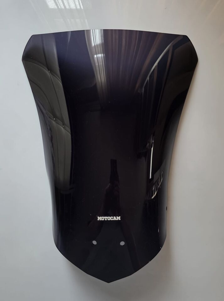 MOTOCAM Falcon Strong 377 Ön Cam 2025-2026 Model 53cm Siyah Renkli 4mm