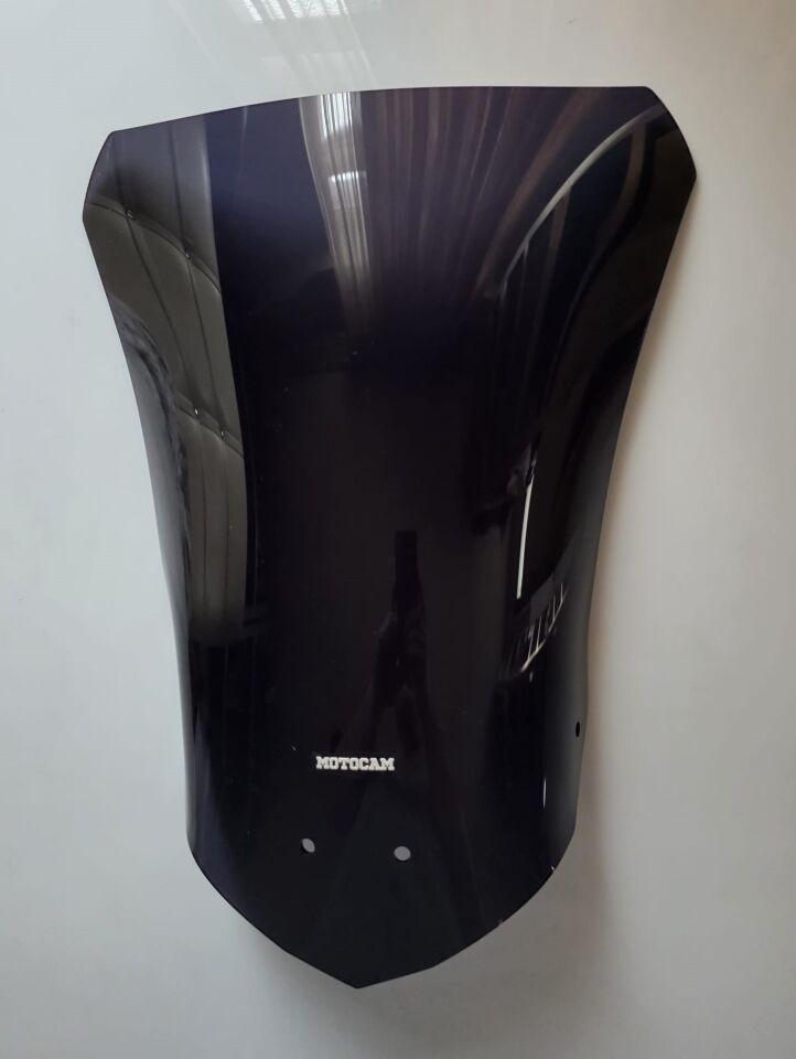 MOTOCAM Falcon Strong 377 Ön Cam 2025-2026 Model 53cm Siyah Renkli 4mm