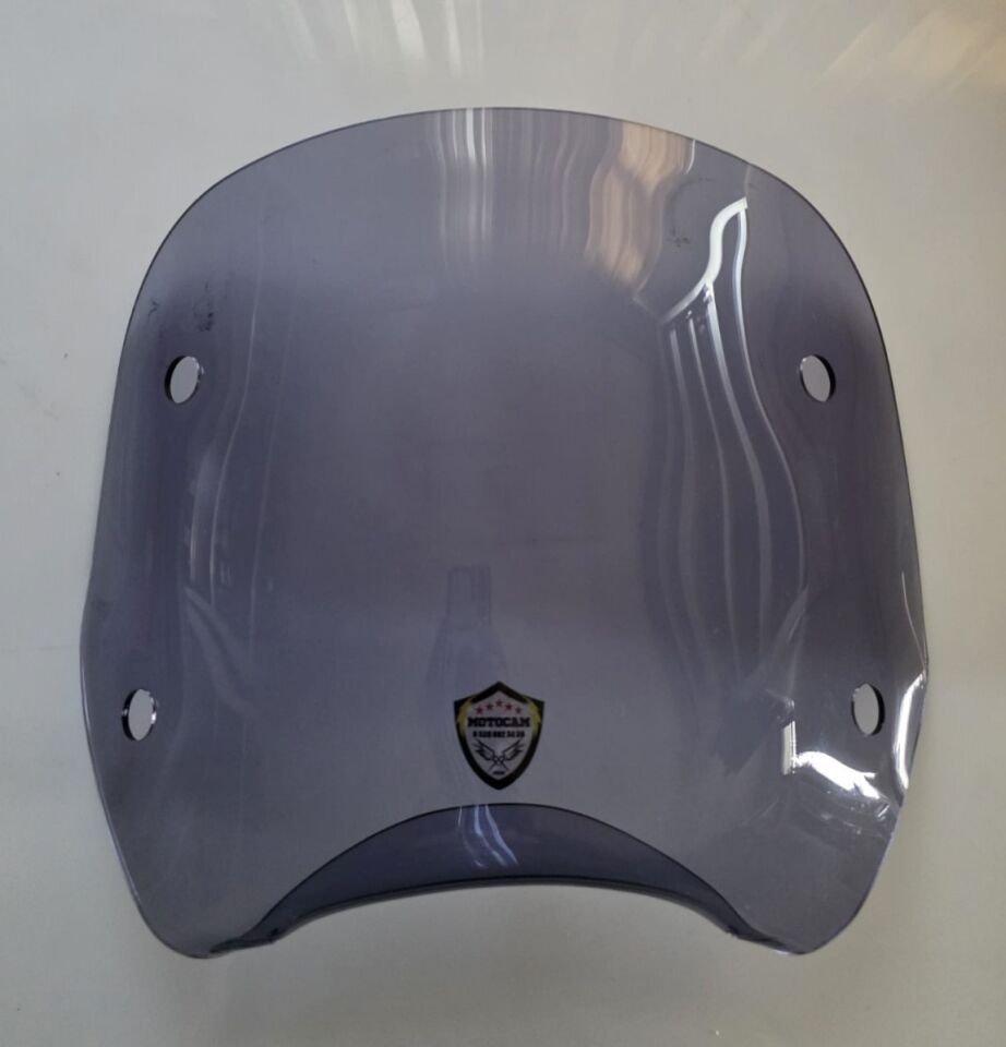 MOTOCAM Piaggio Beverly 500 Ön Uzatma Camı 2001-2007 Model 34cm Füme Renkli 4mm APARATSIZ