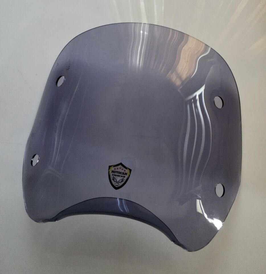 MOTOCAM Piaggio Beverly 500 Ön Uzatma Camı 2001-2007 Model 34cm Füme Renkli 4mm APARATSIZ