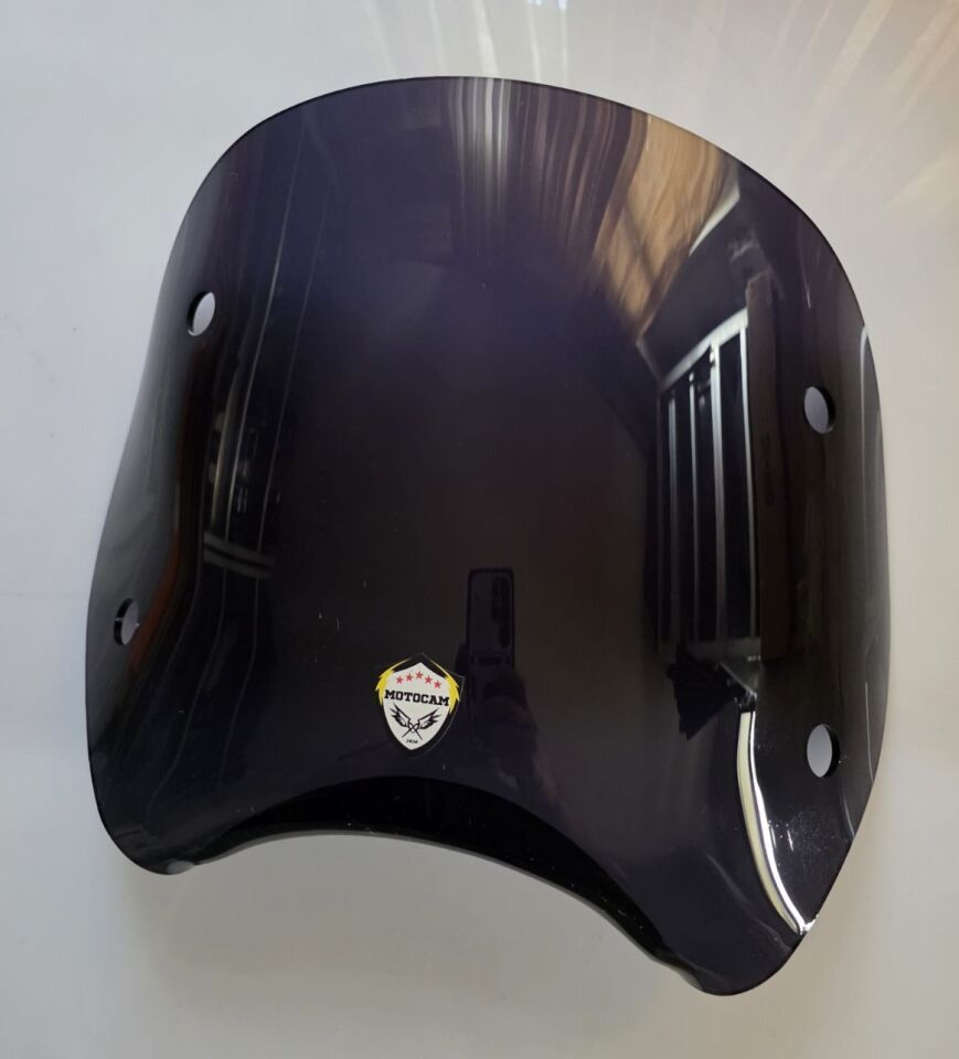 MOTOCAM Piaggio Beverly 500 Ön Uzatma Camı 2001-2007 Model 34cm Siyah Renkli 4mm APARATSIZ