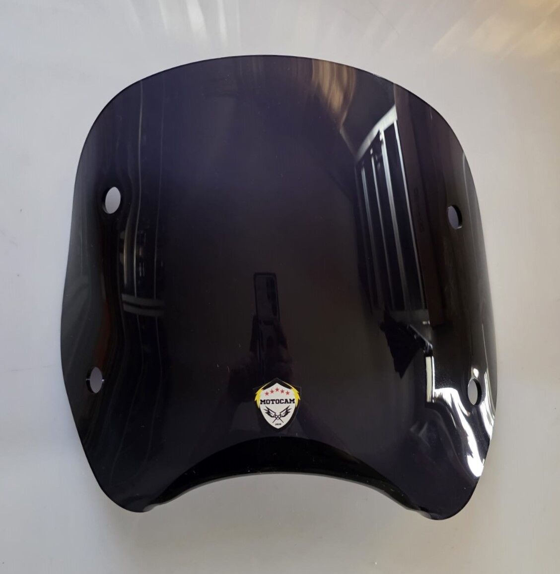 MOTOCAM Piaggio Beverly 500 Ön Uzatma Camı 2001-2007 Model 34cm Siyah Renkli 4mm APARATSIZ