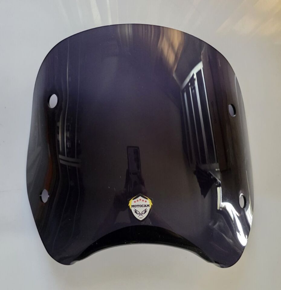 MOTOCAM Piaggio Beverly 500 Ön Uzatma Camı 2001-2007 Model 34cm Siyah Renkli 4mm APARATSIZ