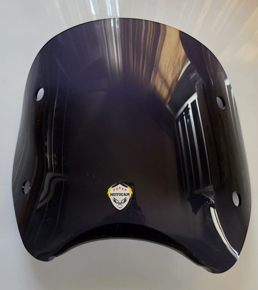 MOTOCAM Piaggio Beverly 500 Ön Uzatma Camı 2001-2007 Model 34cm Siyah Renkli 4mm APARATSIZ