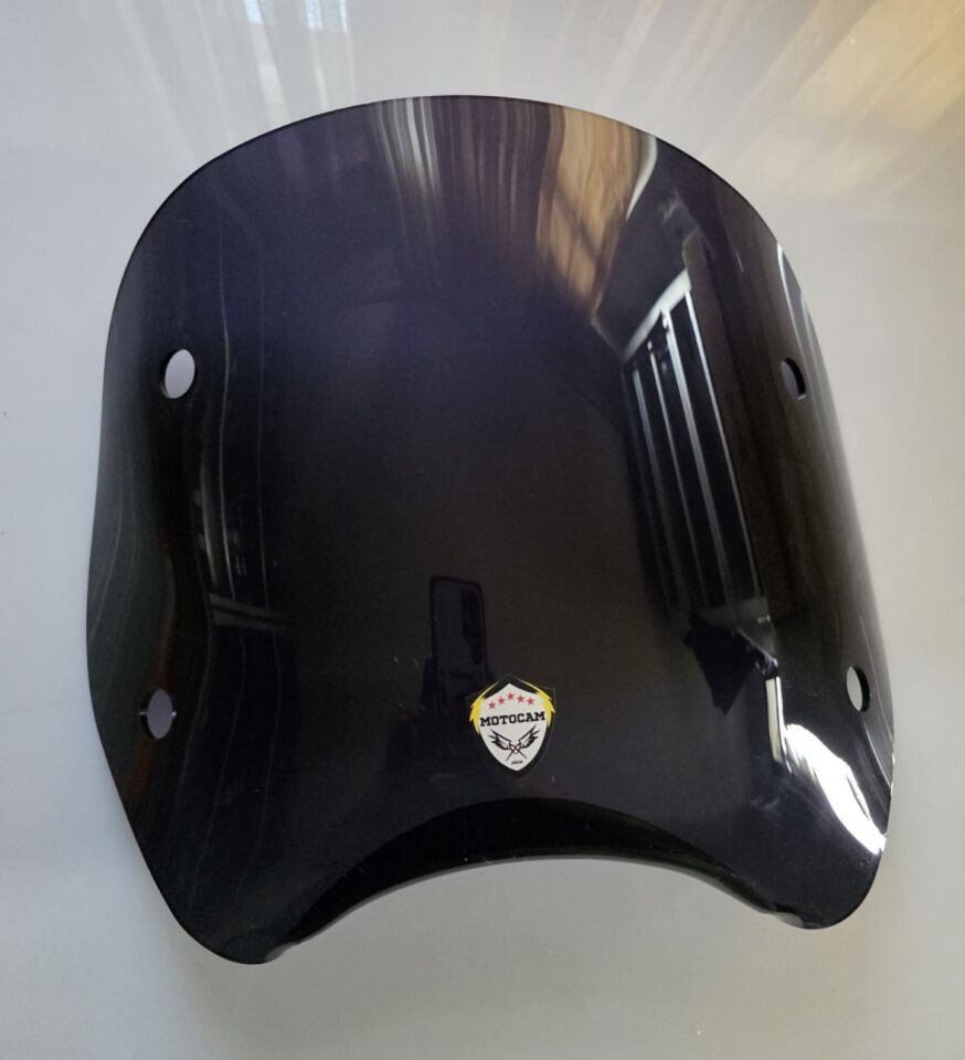 MOTOCAM Piaggio Beverly 500 Ön Uzatma Camı 2001-2007 Model 34cm Siyah Renkli 4mm APARATSIZ