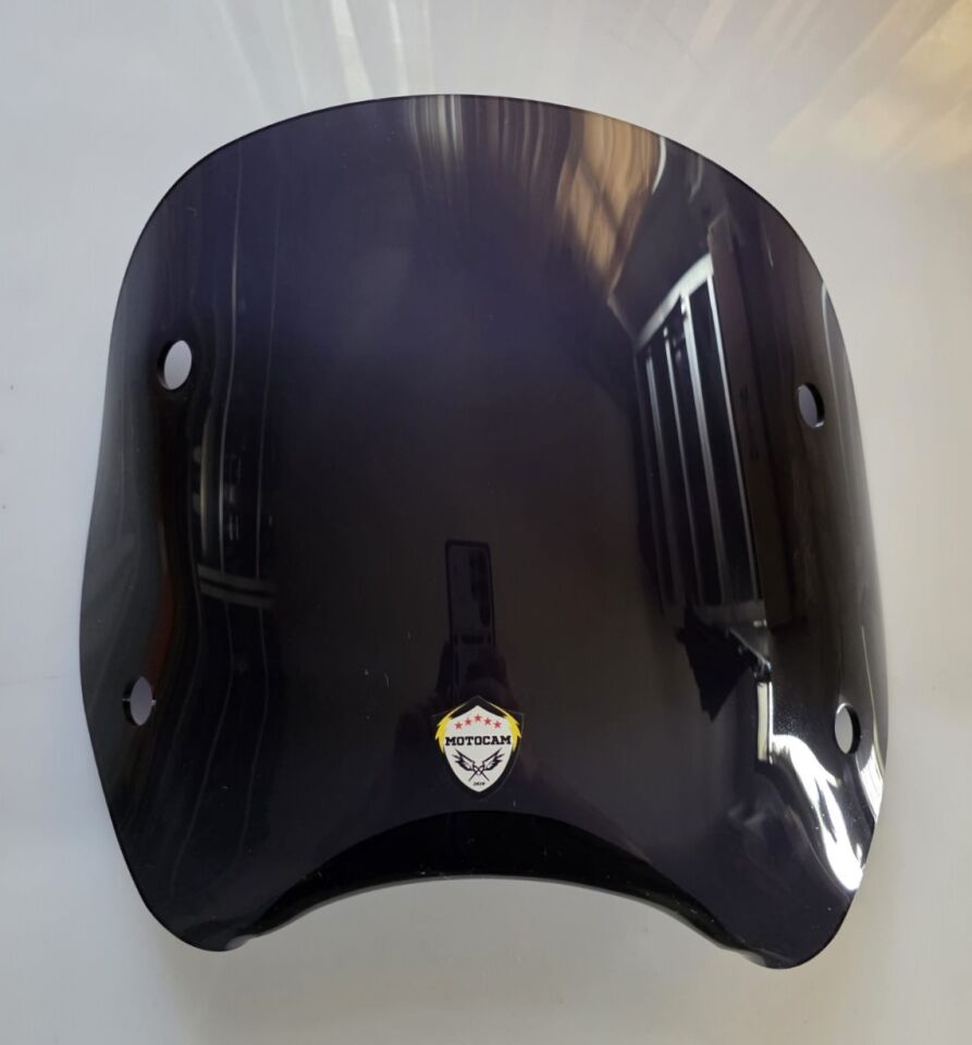 MOTOCAM Piaggio Beverly 500 Ön Uzatma Camı 2001-2007 Model 34cm Siyah Renkli 4mm APARATSIZ