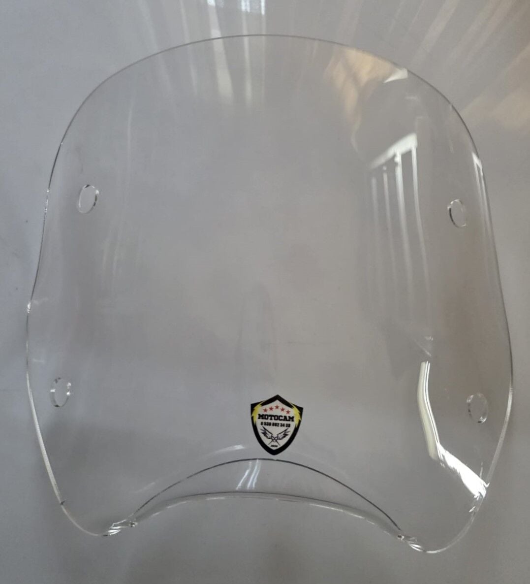 MOTOCAM Piaggio Beverly 500 Ön Uzatma Camı 2001-2007 Model 34cm Şeffaf Renkli 4mm APARATSIZ