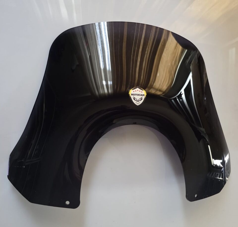 MOTOCAM Piaggio Beverly 500 Ön Cam 2001-2007 Model 35cm Siyah Renkli 4mm