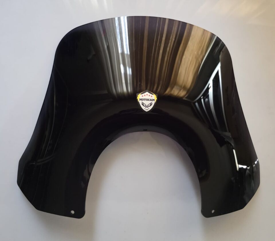 MOTOCAM Piaggio Beverly 500 Ön Cam 2001-2007 Model 35cm Siyah Renkli 4mm
