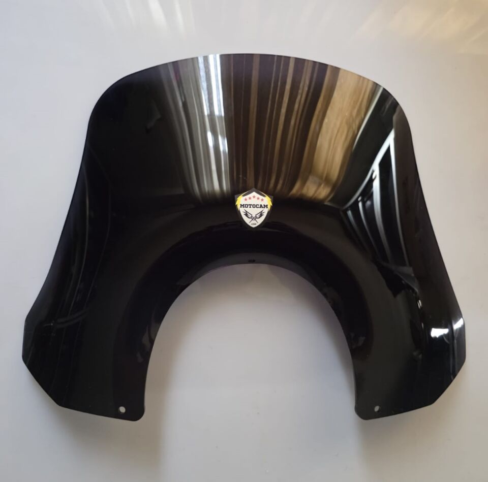 MOTOCAM Piaggio Beverly 500 Ön Cam 2001-2007 Model 35cm Siyah Renkli 4mm