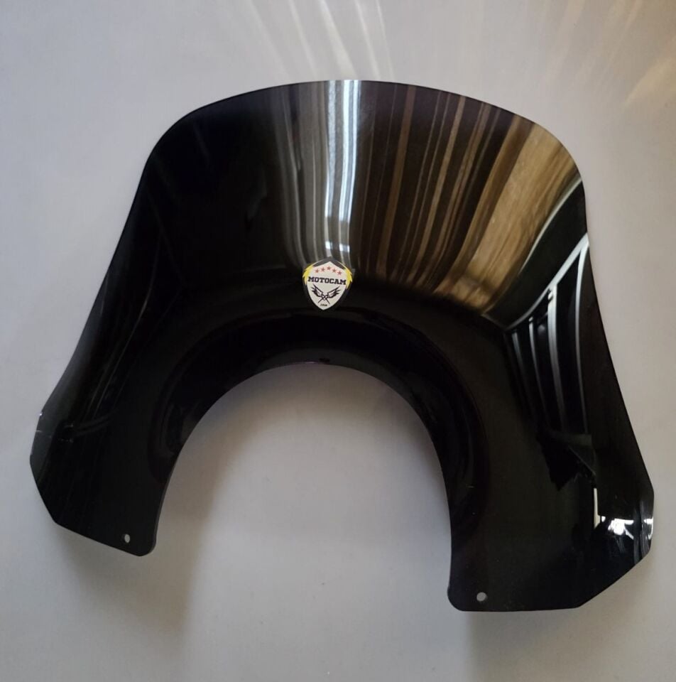 MOTOCAM Piaggio Beverly 500 Ön Cam 2001-2007 Model 35cm Siyah Renkli 4mm