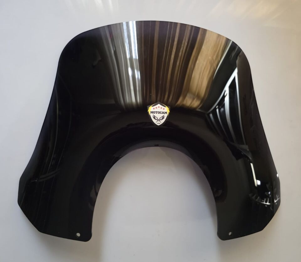 MOTOCAM Piaggio Beverly 500 Ön Cam 2001-2007 Model 35cm Siyah Renkli 4mm